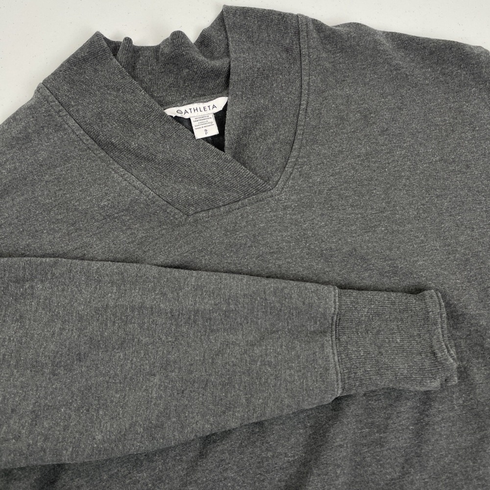 Athleta Sweater Women's Size Small Gray Lyocell Modal Soft Comfort Loungewear‎